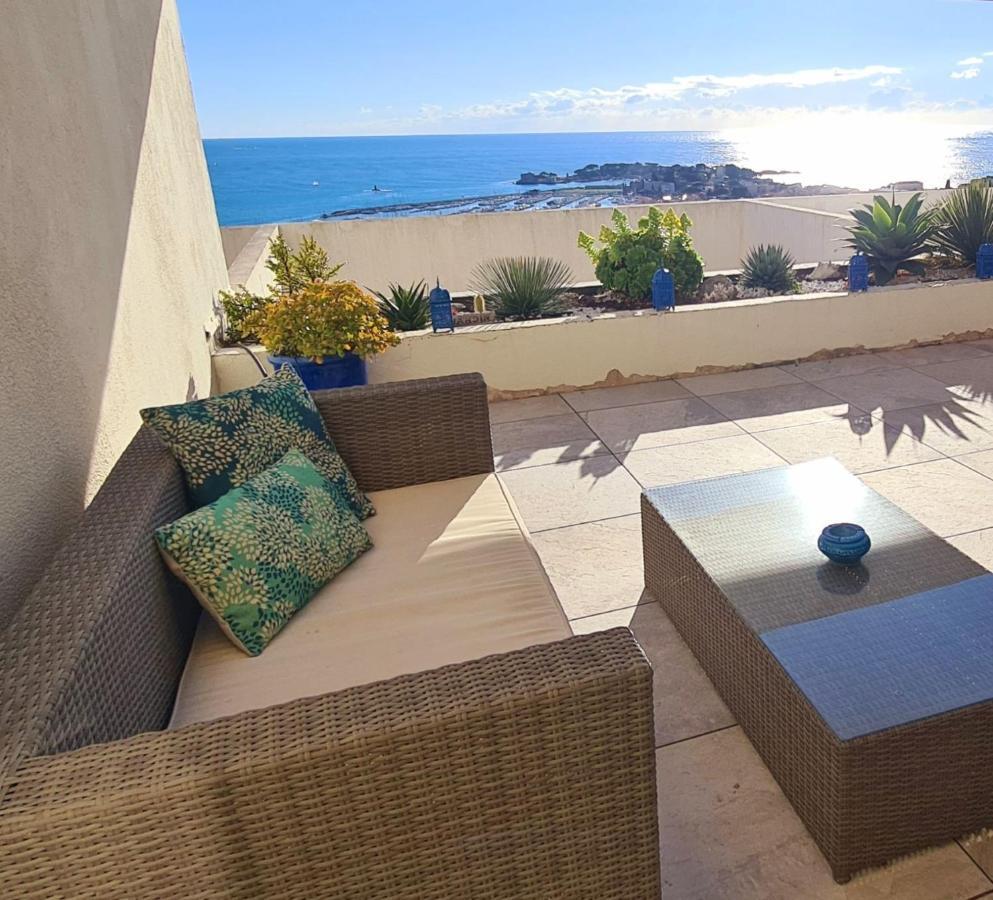 Vue Mer Panoramique - Grande Terrasse Et Piscine Bandol Exterior photo